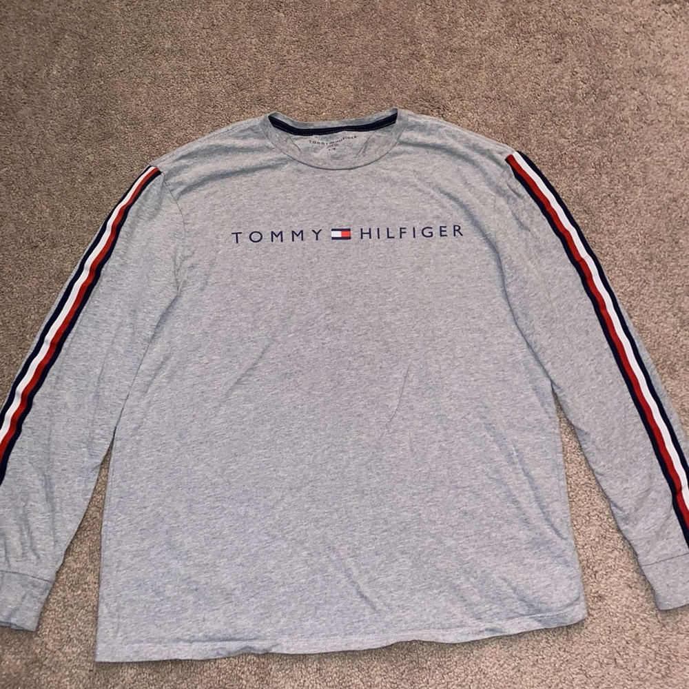 Tommy Hilfiger LOGO STRIPE LONG-SLEEVE T-SHIRT